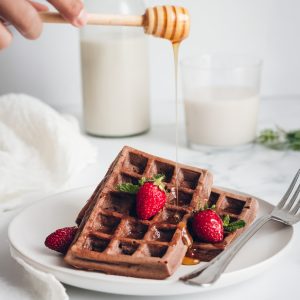 Gofres de chocolate