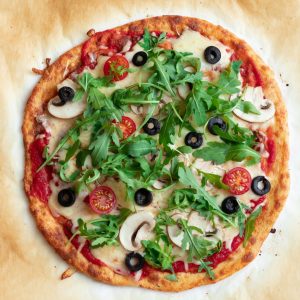 Receta de pizza de harina de almendras